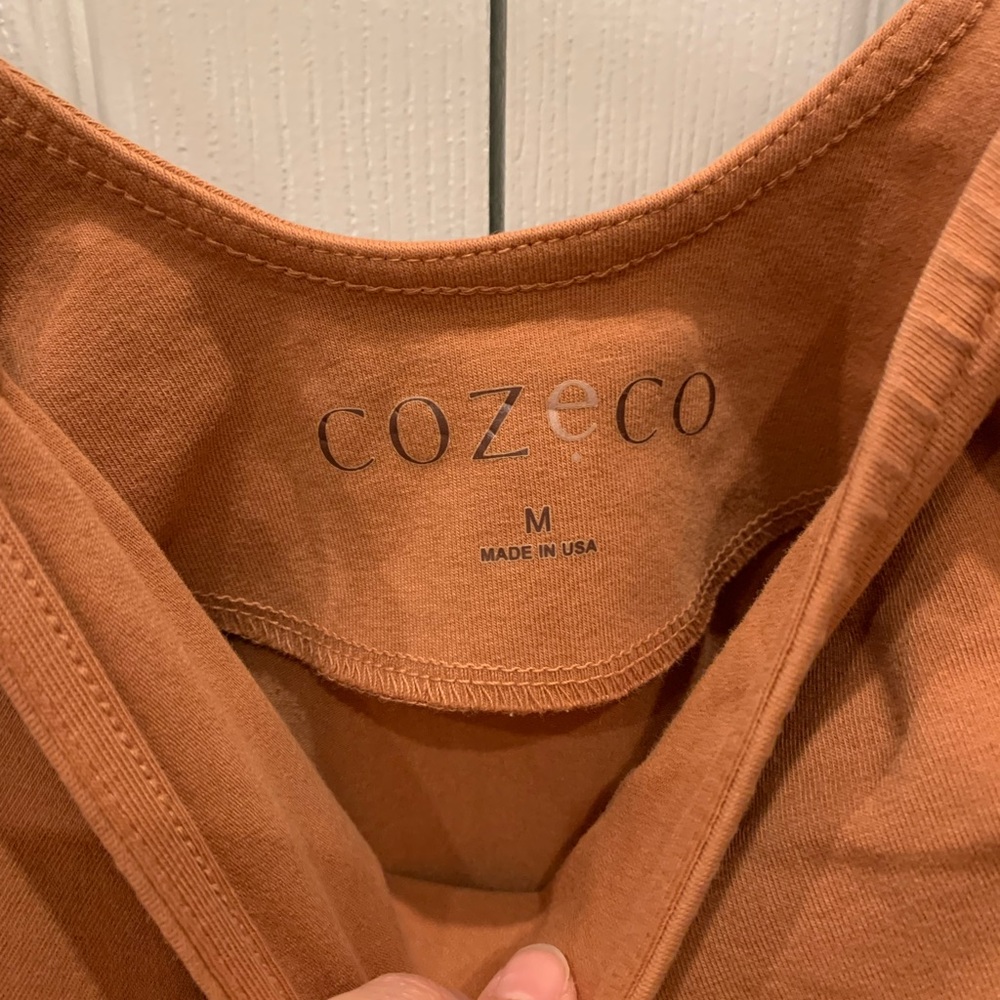 Cozeco burnt orange spaghetti strap body suit